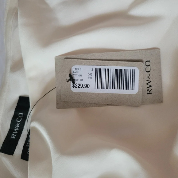 RW&CO. Cream One Shoulder Dress - Picture 9 of 10